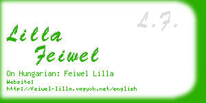 lilla feiwel business card